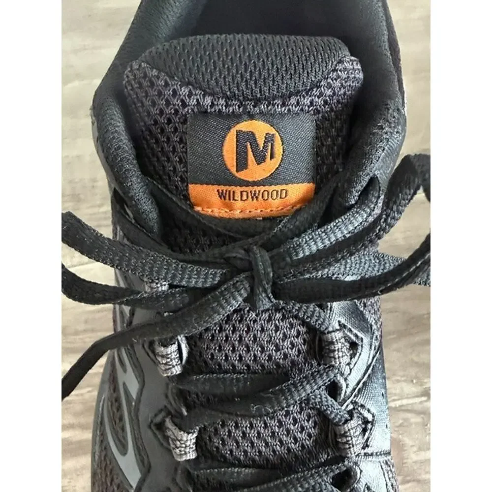Merrell Men's Wildwood Hiking Trail Running Shoes Black Size: 8
